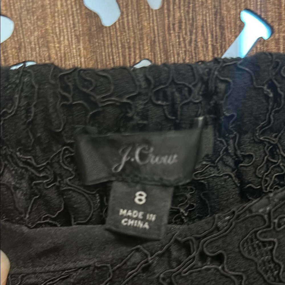 J.Crew Black Textured Pant